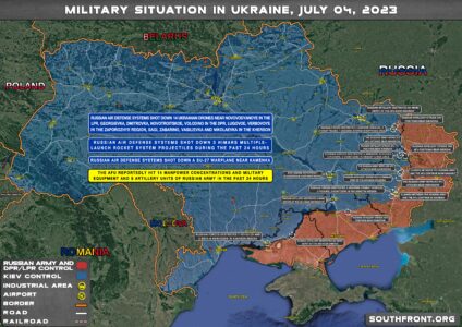 Military Situation In Ukraine On July 4, 2023 (Map Update)