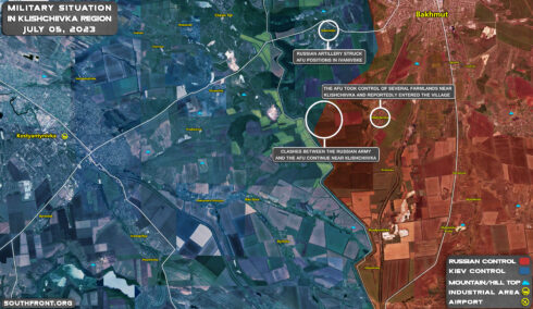 Military Situation South Of Bakhmut, Ukraine, On July 5, 2023 (Map Update)