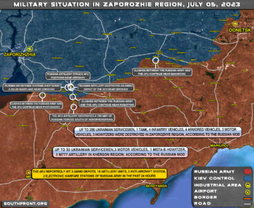 Military Situation In Southern Ukraine On July 5, 2023 (Map Update)