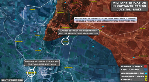 Military Situation In Kupyansk Region, Ukraine, On July 6, 2023 (Map Update)