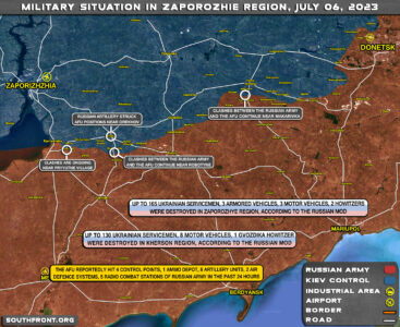 Military Situation In Southern Ukraine On July 6, 2023 (Map Update)