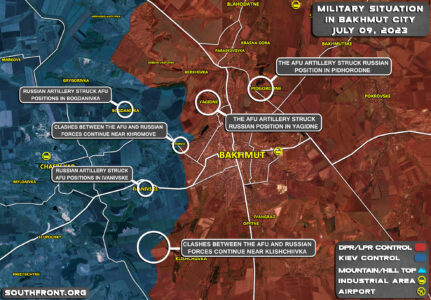 Military Situation In Bakhmut Region On July 8, 2023 (Map Update)