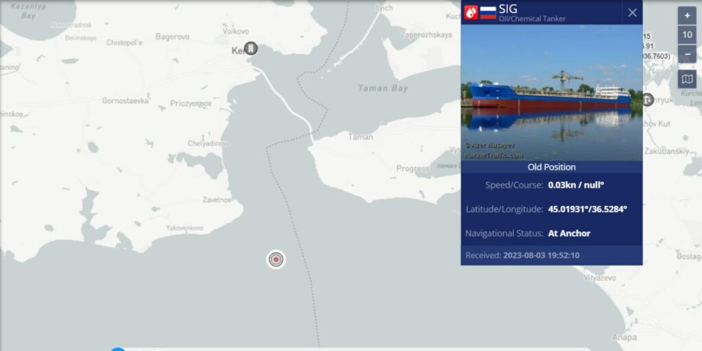 Naval Drone Hits Oil Tanker South Of Kerch Bridge