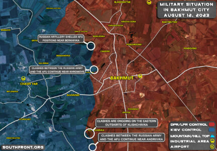 Military Situation Near Bakhmut On August 12, 2023 (Map Update)