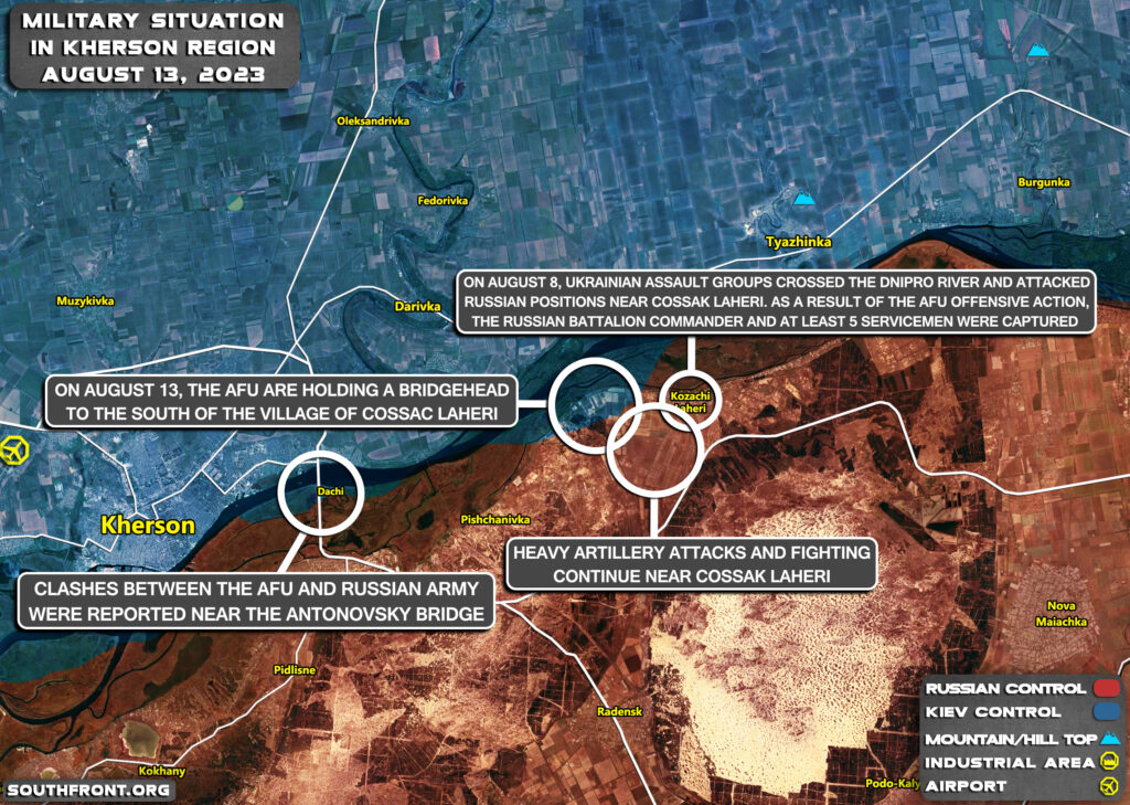 Military Situation In Kherson Region On August 13, 2023 (Map Update)