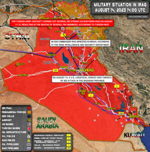 Military Situation In Iraq On August 14, 2023 (Map Update)