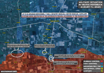 Military Overview: Ukrainian Counteroffensive On Southern Frontlines On August 14, 2023 (18+)