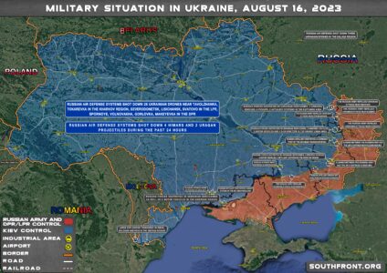 Military Situation In Ukraine On August 16, 2023 (Map Update)