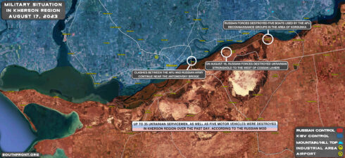 Military Situation In Kherson Region On August 17, 2023 (Map Update)