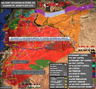 Military Situation In Syria On August 19, 2023 (Map Update)