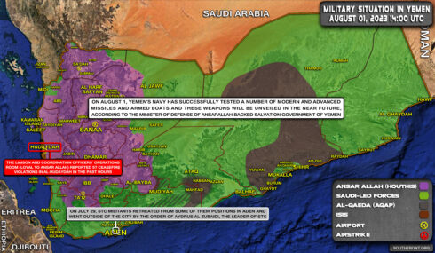 Military Situation In Yemen On August 1, 2023 (Map Update)