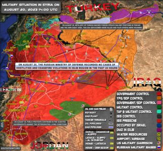 Military Situation In Syria On August 20, 2023 (Map Update)