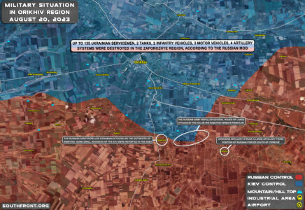 Military Situation In Southern Ukraine On August 20, 2023 (Map Update)