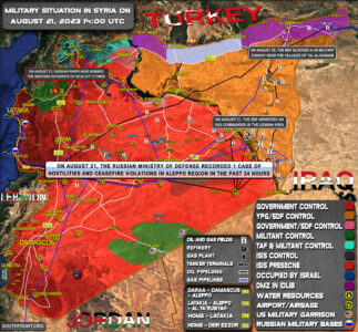 Military Situation In Syria On August 21, 2023 (Map Update)