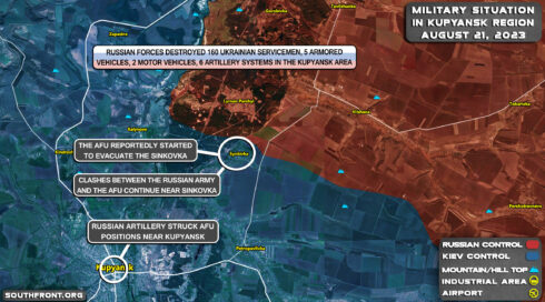 Military Situation Near Kupyansk On August 21, 2023 (Map Update)