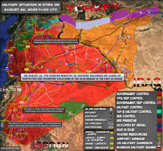 Military Situation In Syria On August 22, 2023 (Map Update)