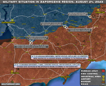 Military Situation In Southern Ukraine On August 24, 2023 (Map Update)