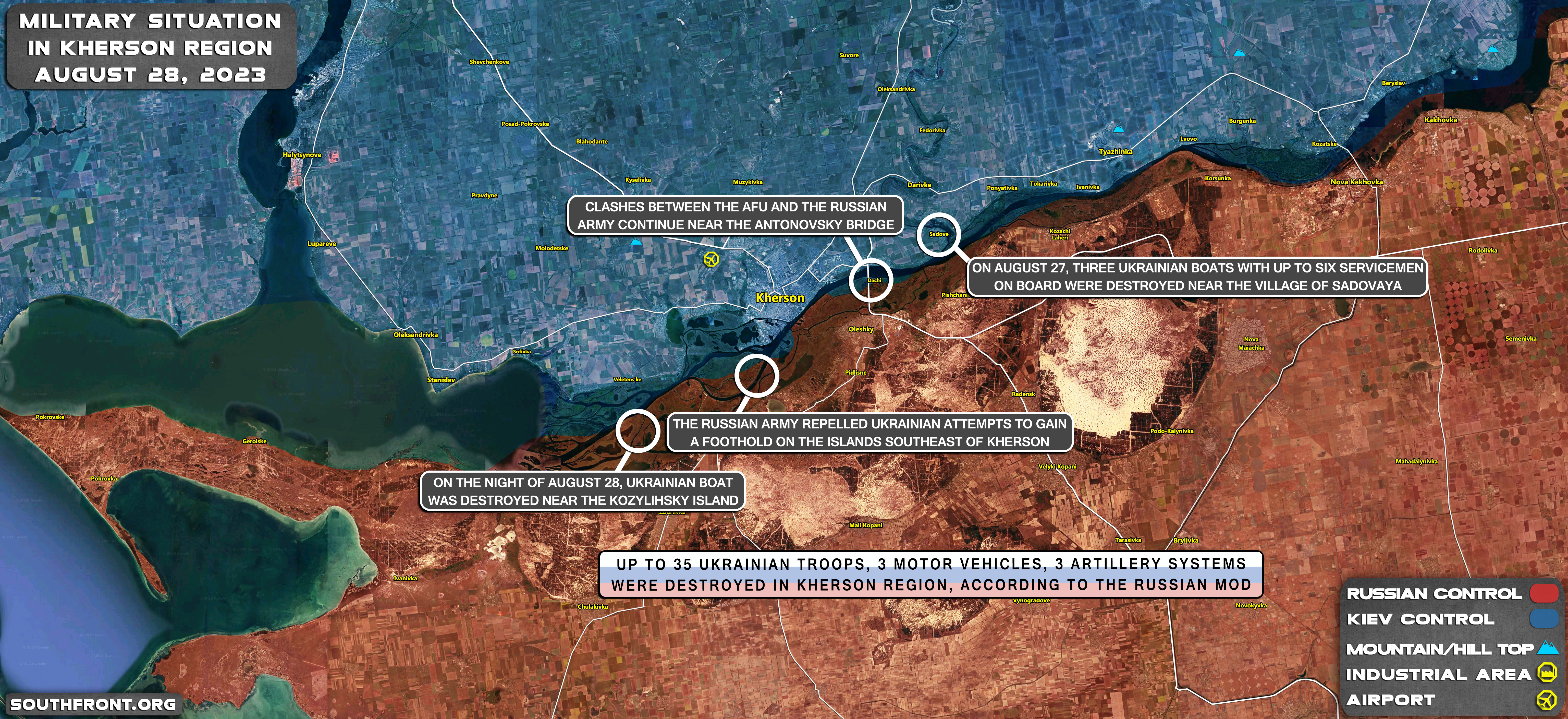 Military Situation In Southern Ukraine On August 28, 2023 (Map Update)