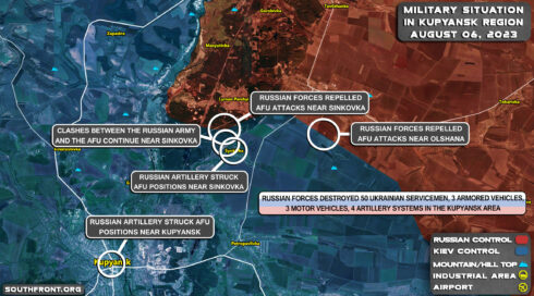 Military Situation In Kupyansk Region, Ukraine, On August 6, 2023 (Map Update)