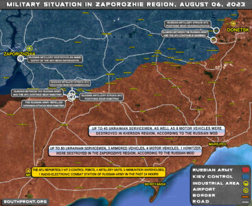 Military Situation In Southern Ukraine On August 6, 2023 (Map Update)