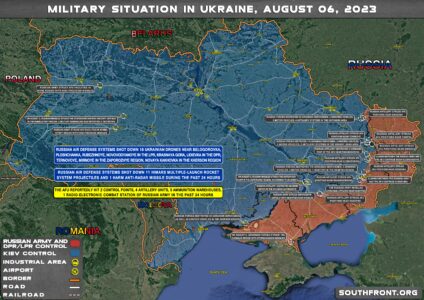 Military Situation In Ukraine On August 6, 2023 (Map Update)