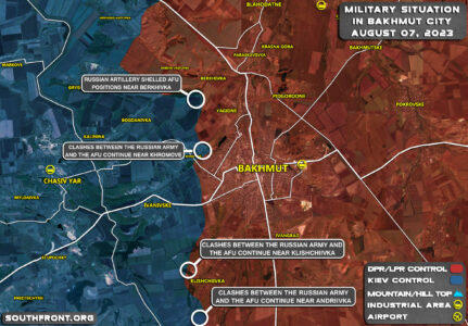 Military Situation In Bakhmut On August 7, 2023 (Map Update)