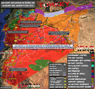 Military Situation In Syria On August 8, 2023 (Map Update)