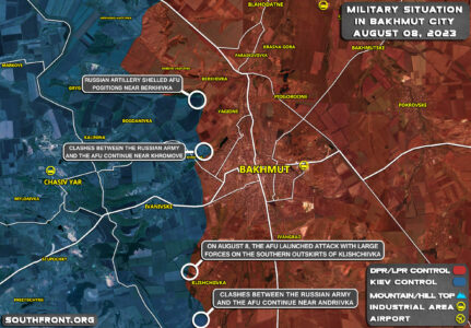 Military Situation In Bakhmut On August 8, 2023 (Map Update)