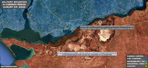 Military Situation In Kherson Region On August 9, 2023 (Map Udpate)