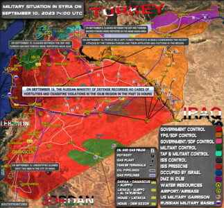 Military Situation In Syria On September 10, 2023 (Map Update)