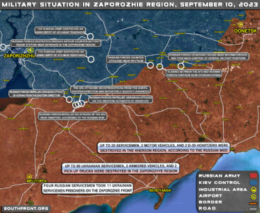 Military Situation In Southern Ukraine On September 10, 2023 (Map Update)