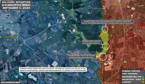 Military SItuation South Of Bakhmut On September 11, 2023 (Map Update)