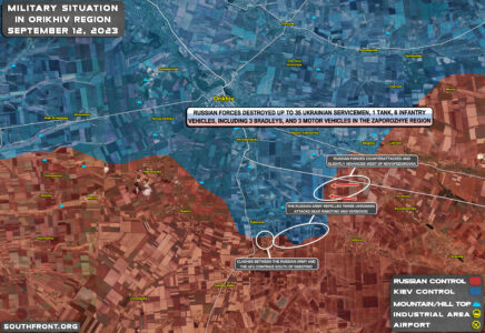 Military Situation In Southern Ukraine On September 12, 2023 (Map Update)