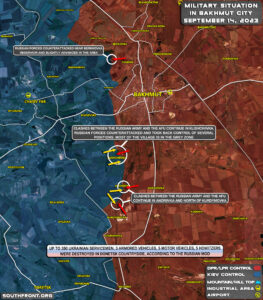 Military Situation Near Bakhmut, Donbass, On September 14, 2023 (Map Update)