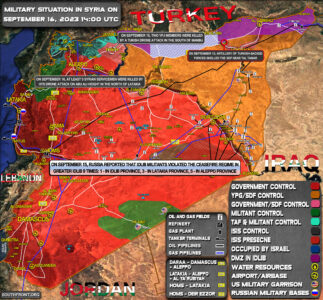 Military Situation In Syria On September 16, 2023 (Map Update)