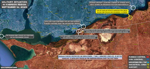 Military Situation In Southern Ukraine On September 16, 2023 (Map Update)