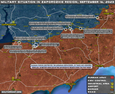 Military Situation In Southern Ukraine On September 16, 2023 (Map Update)