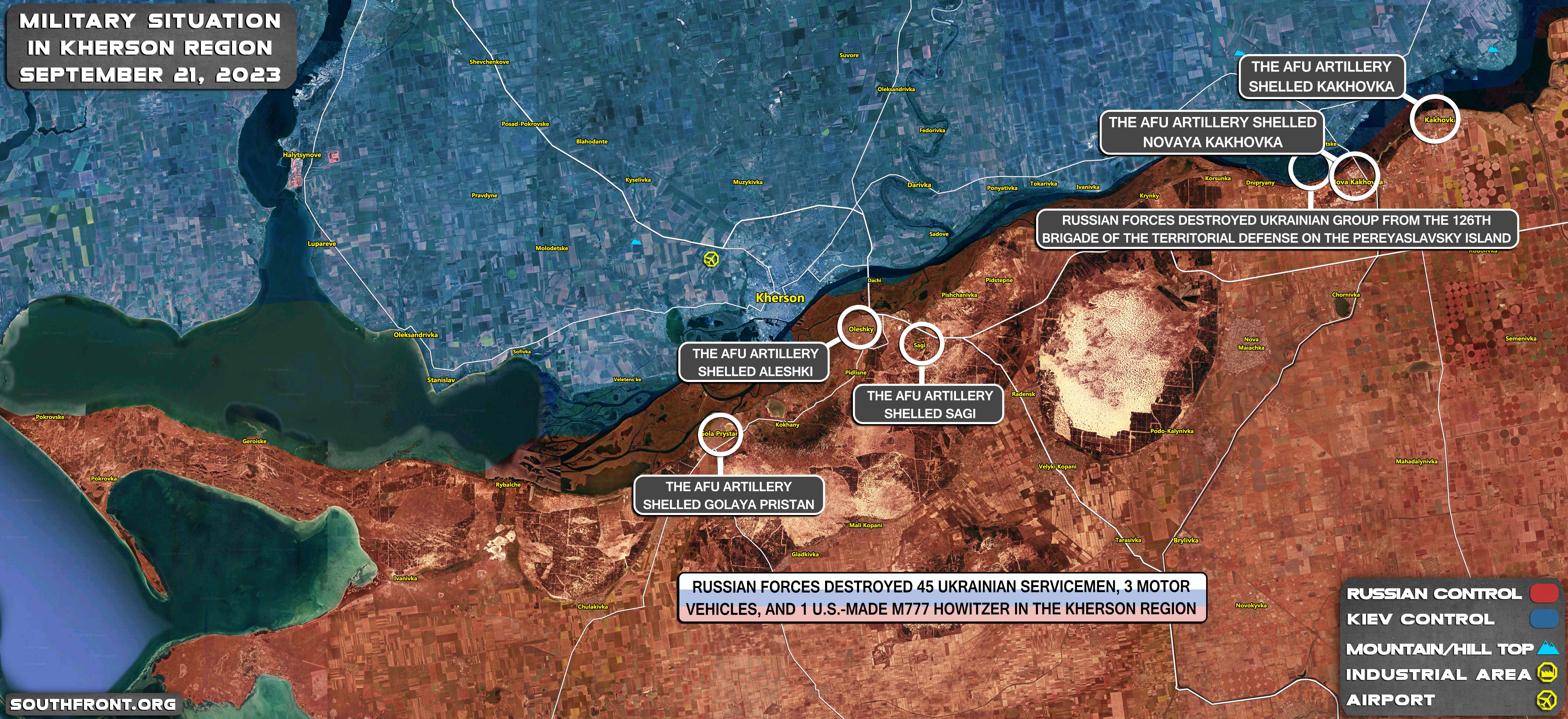 Military Situation In Southern Ukraine On September 21, 2023 (Map Update)