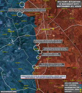 Military Situation Near Bakhmut On September 24, 2023 (Map Update)