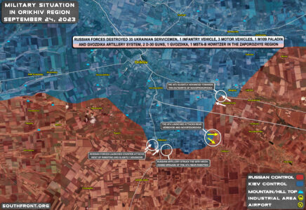 Russians Counterattack West Of Rabotino, Ukrainians Advance To The East (Map Update On September 24, 2023)