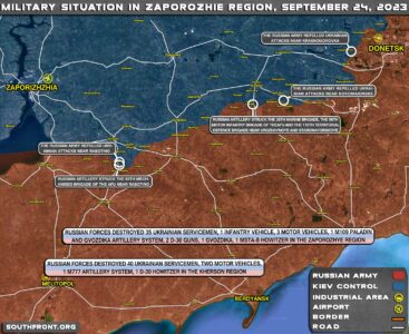 Russians Counterattack West Of Rabotino, Ukrainians Advance To The East (Map Update On September 24, 2023)