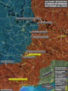 Military Situation In Donbass On September 26, 2023 (Map Update)