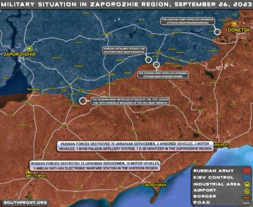 Military Situation In Southern Ukraine On September 27, 2023 (Map Update)