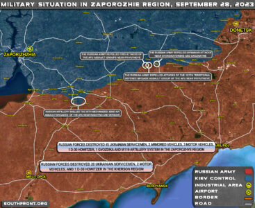 Military Situation In Southern Ukraine On September 28, 2023 (Map Update)