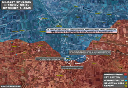 Military Situation In Southern Ukraine On September 2, 2023 (Map Update)