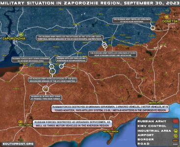 Military Situation In Southern Ukraine On September 30, 2023 (Map Update)