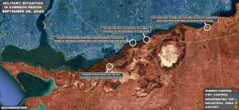 Military Situation In Southern Ukraine On September 5, 2023 (Map Update)