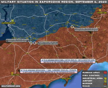 Military Situation In Southern Ukraine On September 6, 2023 (Map Update)