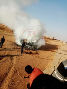 Turkish Drone Strike Hit SDF Vehicle Amid Unrest In Northern & Eastern Syria (Photos)