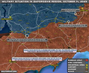 Military Situation On Ukrainian Frontlines On October 14, 2023 (Map Update)